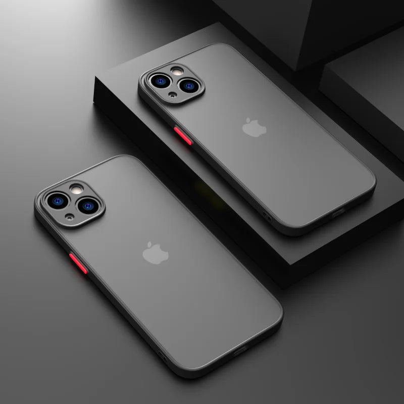 New Armor Bumper Shockproof iPhone Case – Silicone Hard Cover for iPhone 7 to 15 Pro Max