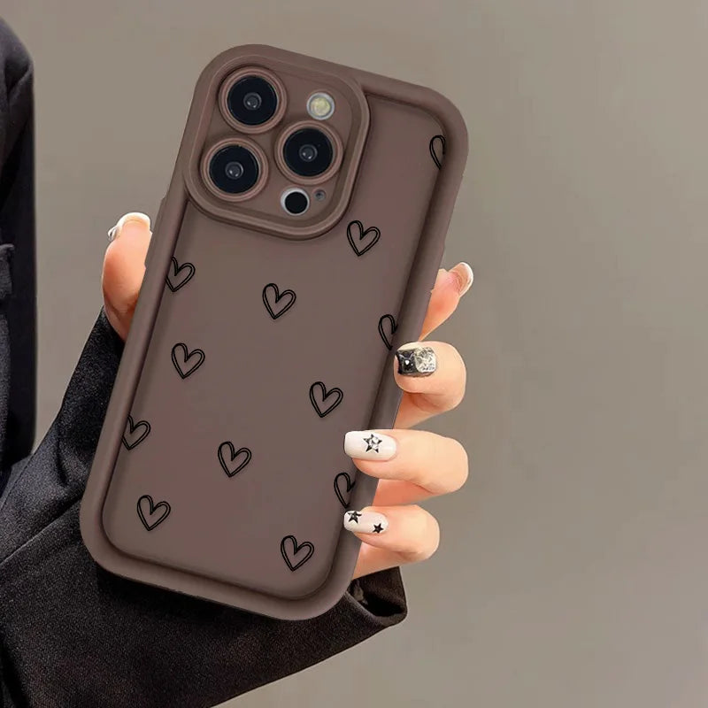 Love Heart Phone Case — iPhone 17 16 15 14 13 12 11 XR XS & More
