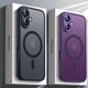 Magnetic Luxury Armor Shockproof Case — MagSafe Matte Translucent Cover for iPhone 17 16 15 14 13 12 11