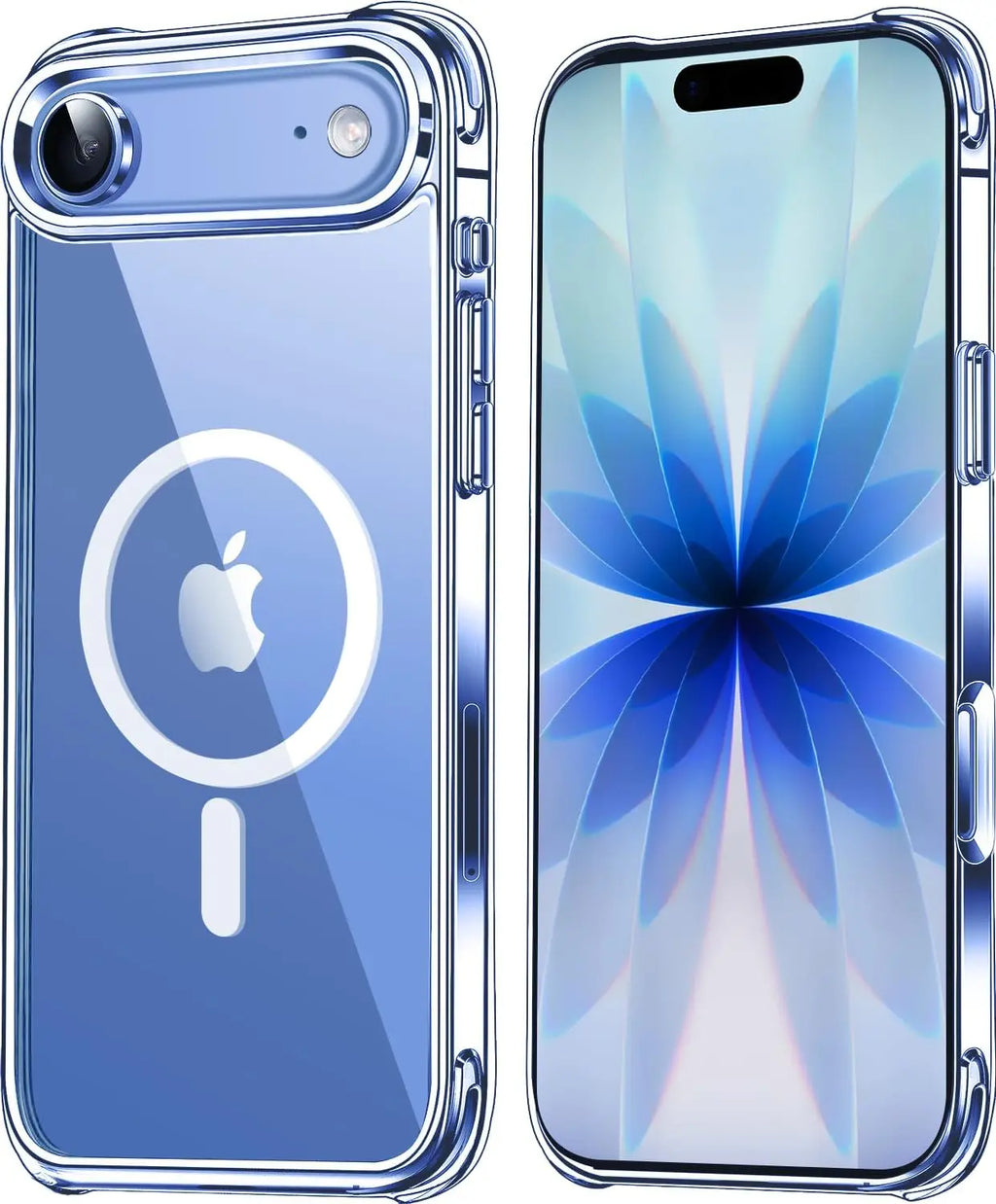 Transparent Magnetic MagSafe iPhone Case – Wireless Charging Cover for iPhone 12 to 17 Pro Max Air