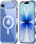 Transparent Magnetic MagSafe iPhone Case – Wireless Charging Cover for iPhone 12 to 17 Pro Max Air