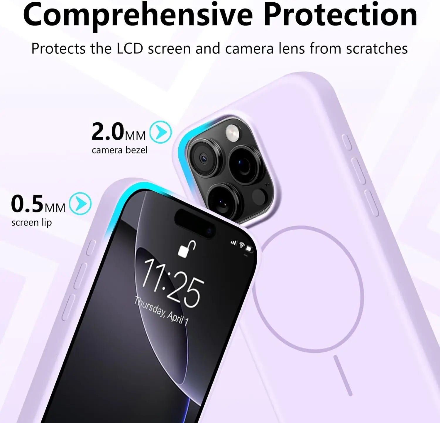 Magnetic iPhone Case With Lanyard – MagSafe Silicone Strap Protector for iPhone 11 to 16 Pro Max Plus
