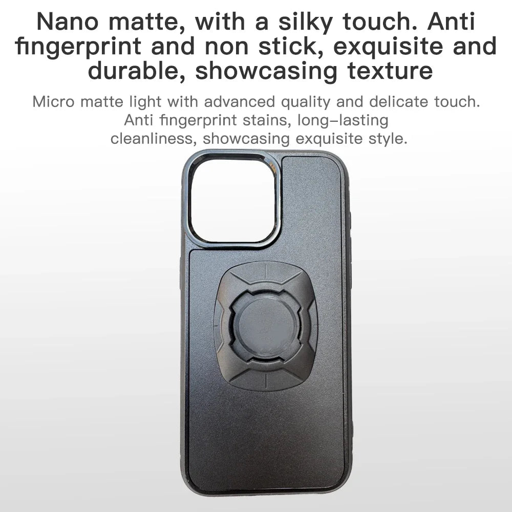 Twist Lock Motorcycle & Bicycle iPhone Case Holder – Quick Lock Phone Mount for iPhone 14 15 16 Pro Max