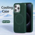 Cooling Heat Dissipation iPhone Case – Breathable Hard Back MagSafe Cover for iPhone 11 to 17 Pro Max