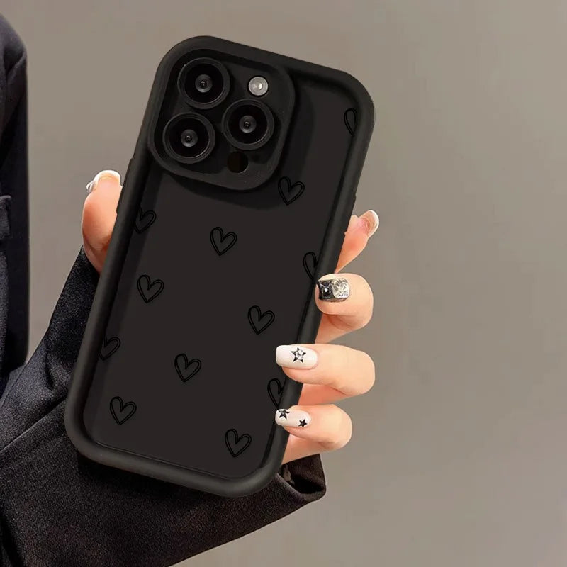 Love Heart Phone Case — iPhone 17 16 15 14 13 12 11 XR XS & More