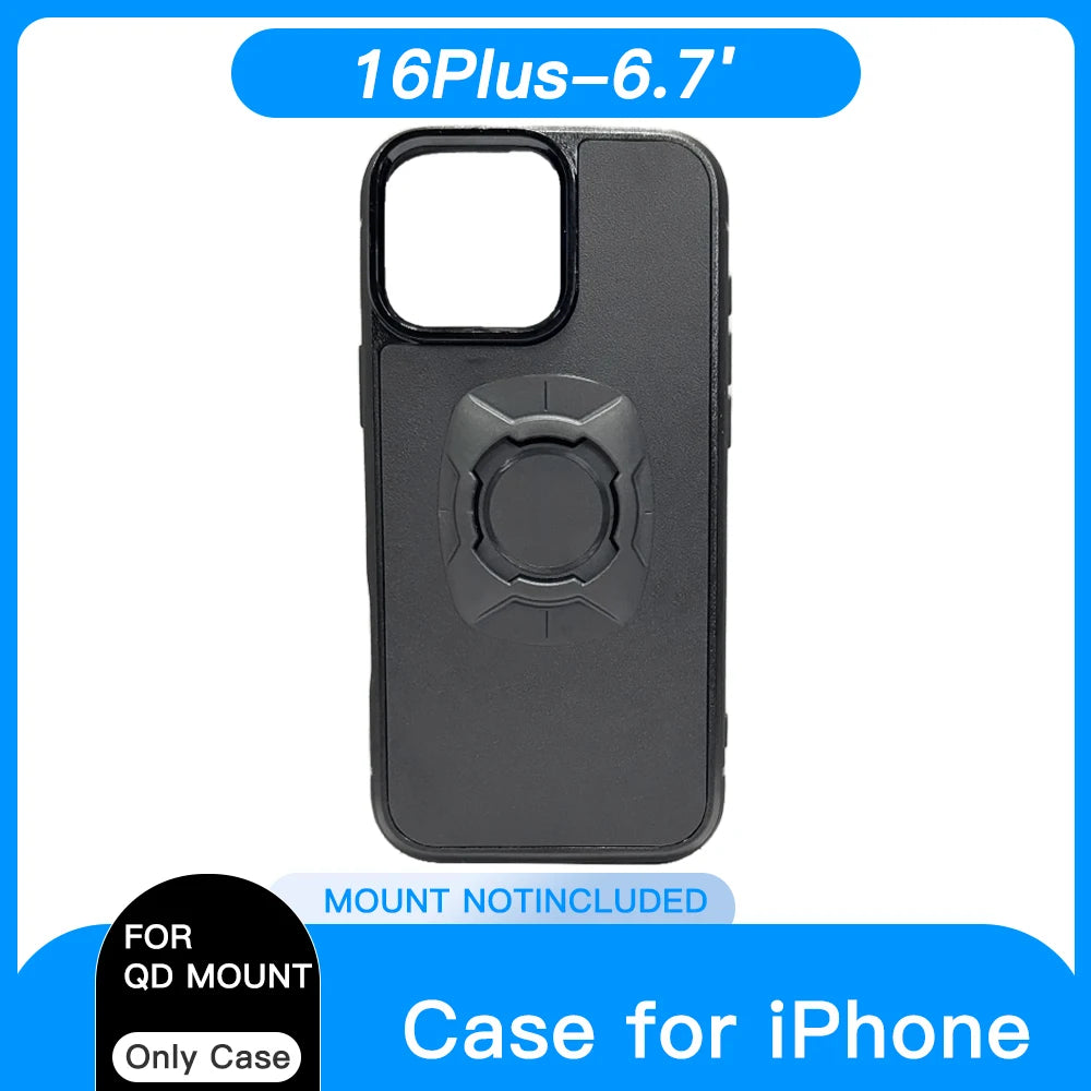 Twist Lock Motorcycle & Bicycle iPhone Case Holder – Quick Lock Phone Mount for iPhone 14 15 16 Pro Max