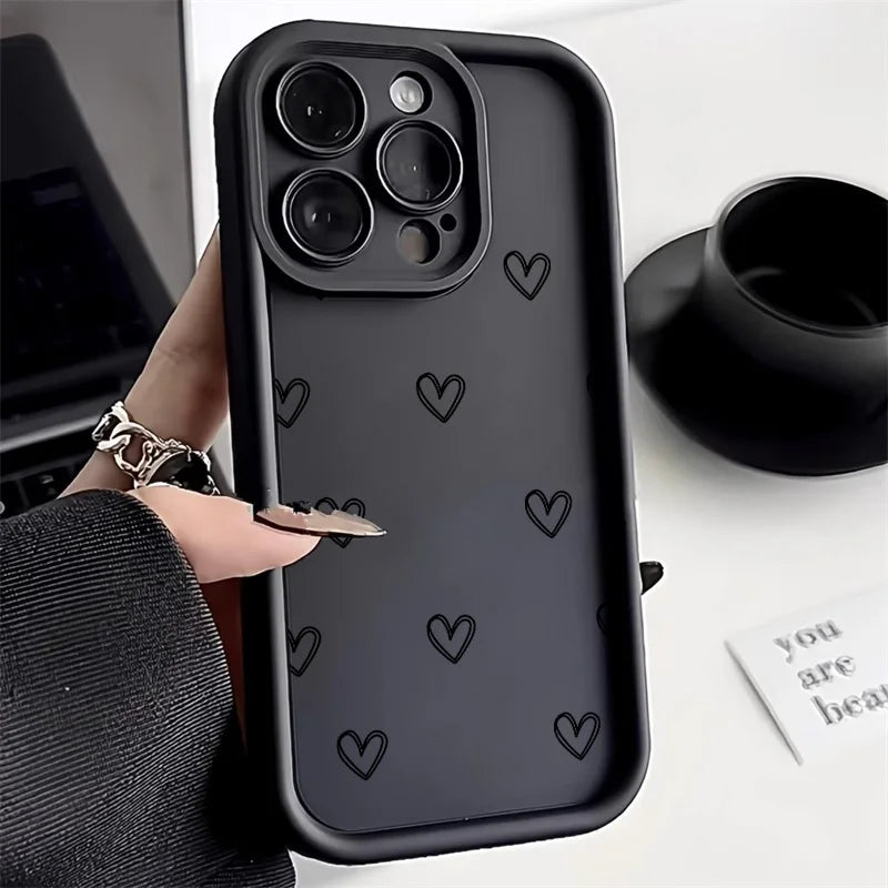 Love Heart Phone Case — iPhone 17 16 15 14 13 12 11 XR XS & More