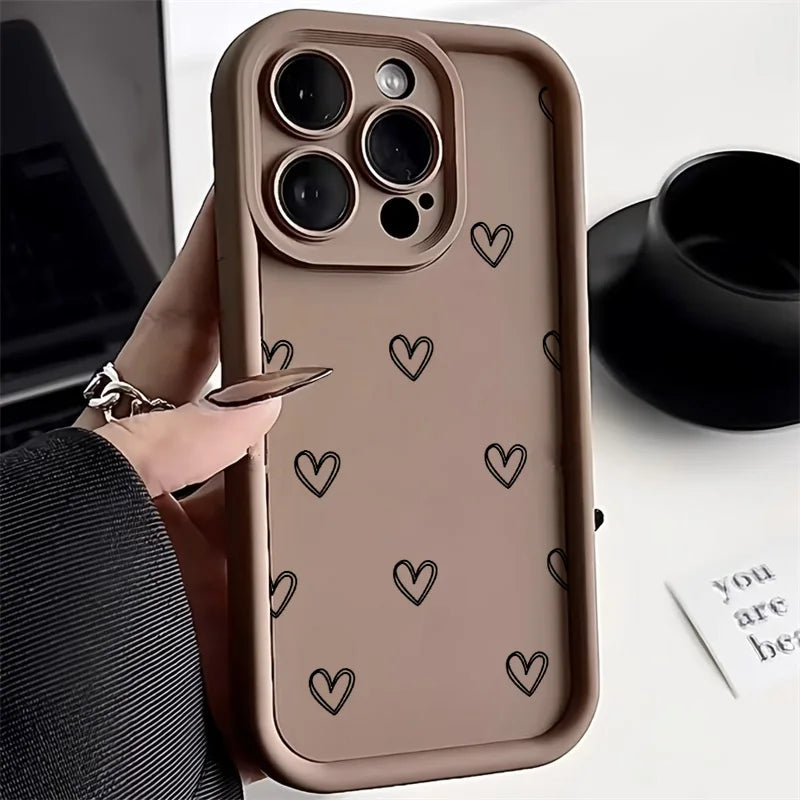 Love Heart Phone Case — iPhone 17 16 15 14 13 12 11 XR XS & More