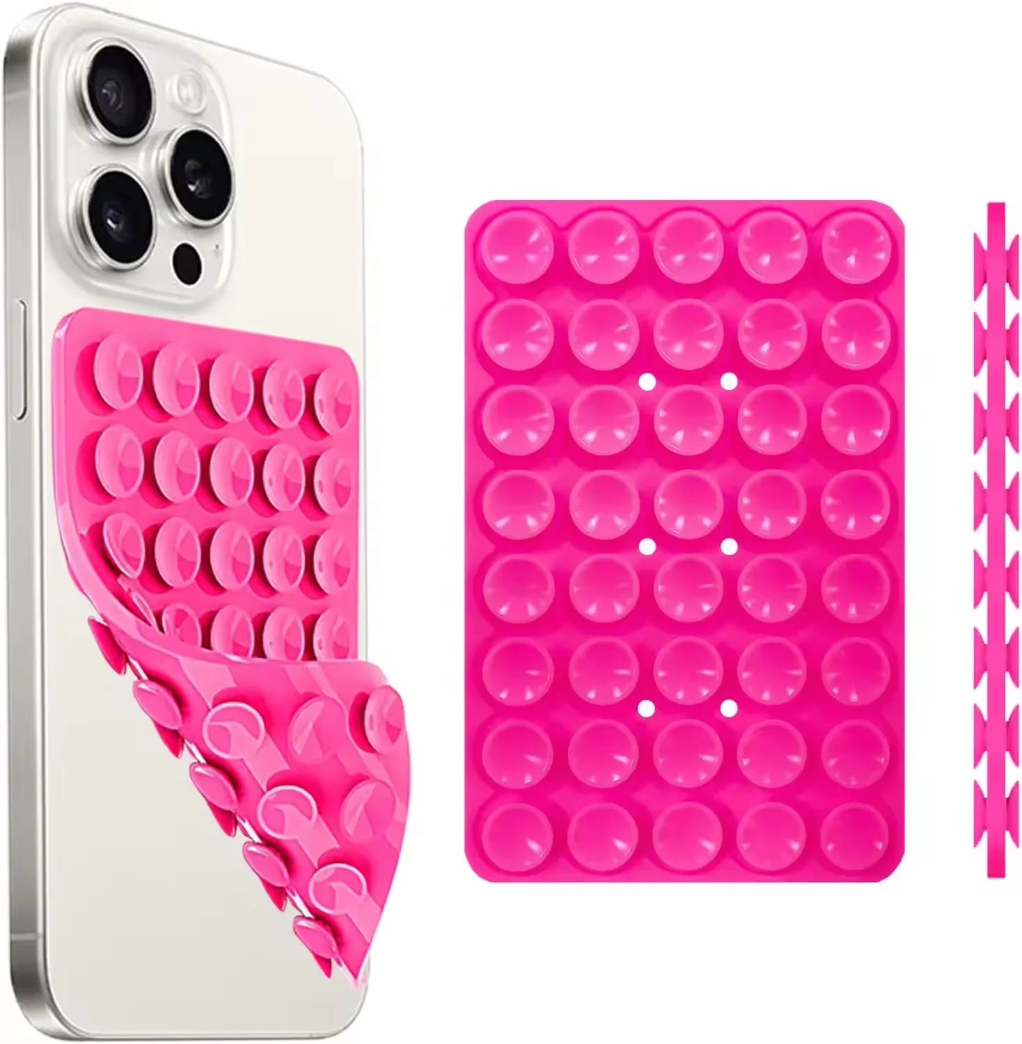 Silicone Suction Cup Phone Case – Hands-Free Grip Mount for Selfies & Videos | iPhone & Android
