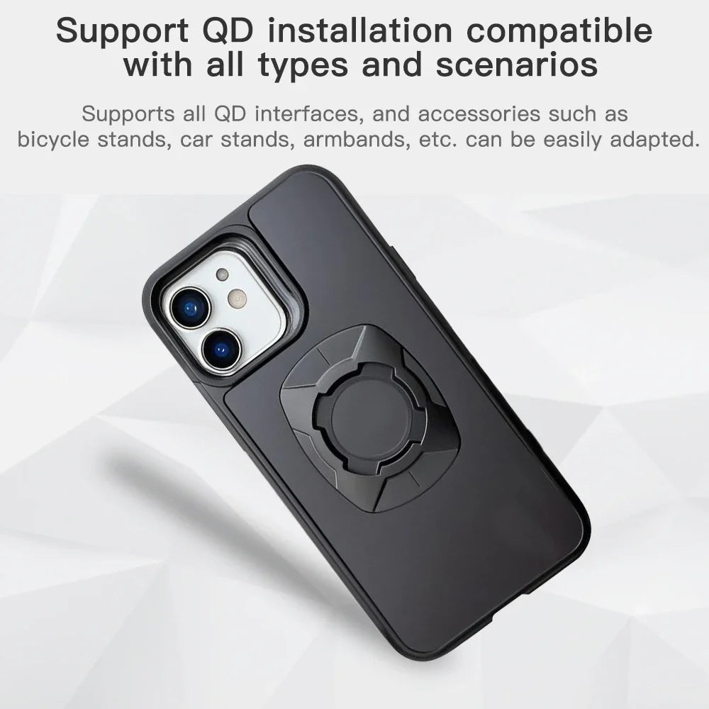 Twist Lock Motorcycle & Bicycle iPhone Case Holder – Quick Lock Phone Mount for iPhone 14 15 16 Pro Max