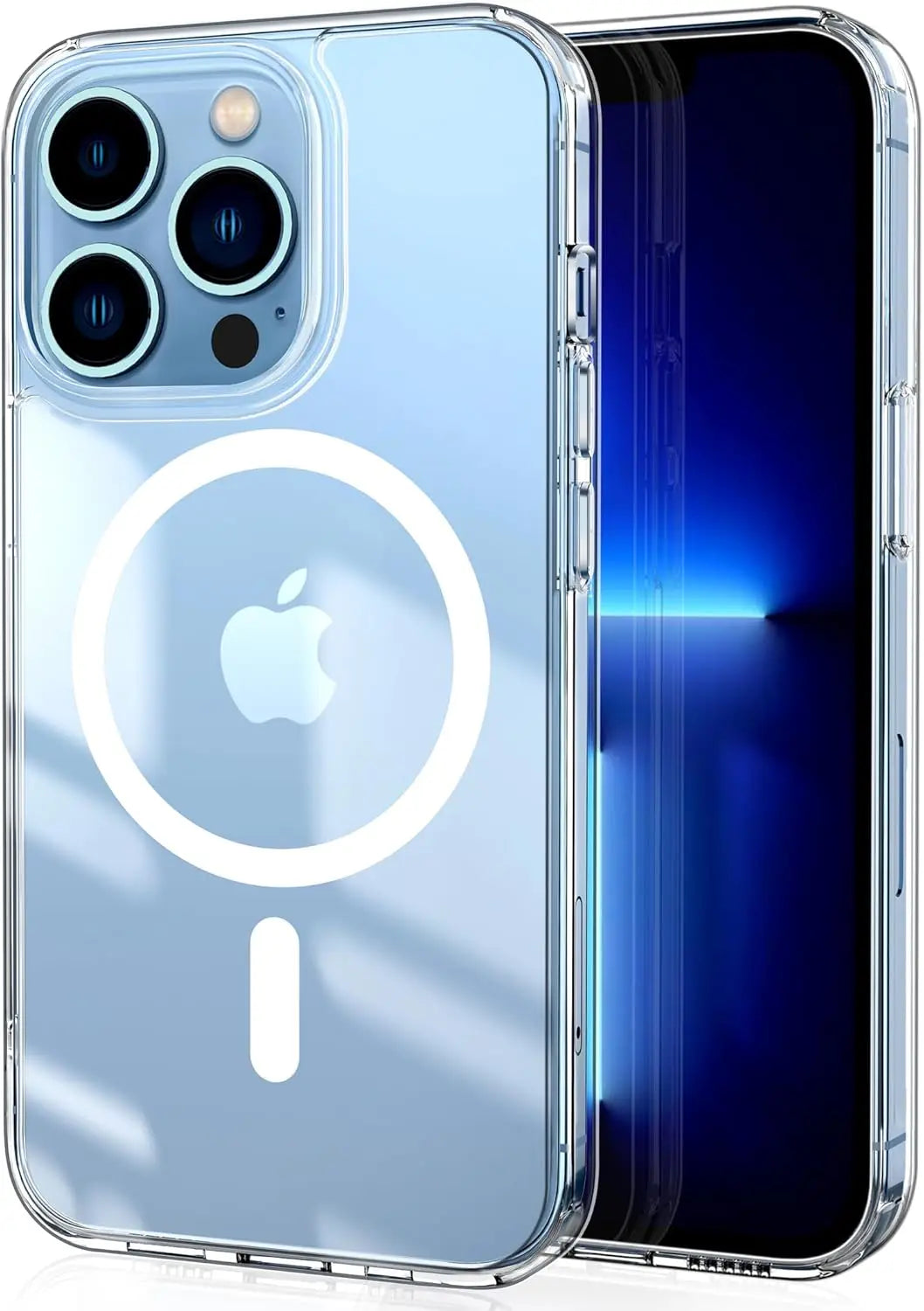 Transparent Magnetic MagSafe iPhone Case – Wireless Charging Cover for iPhone 12 to 17 Pro Max Air