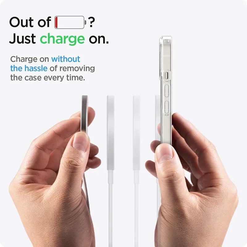 Magnetic Transparent MagSafe Case — Wireless Charging Cover for iPhone 17 16 15 14 13 12 11