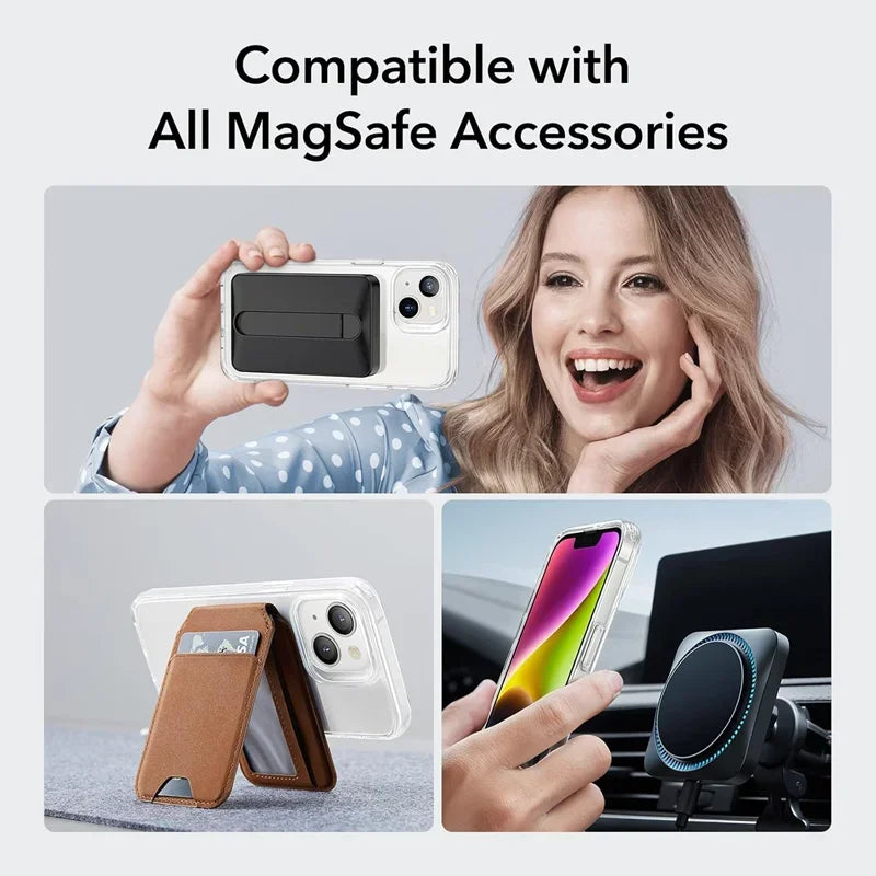Magnetic Transparent MagSafe Case — Wireless Charging Cover for iPhone 17 16 15 14 13 12 11