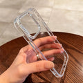 Luxury HD Clear Hard Acrylic iPhone Case – Shockproof Transparent Back Cover for iPhone 11 to 17 Pro Max