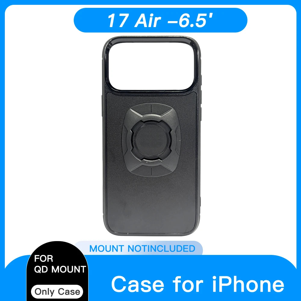 Twist Lock Motorcycle & Bicycle iPhone Case Holder – Quick Lock Phone Mount for iPhone 14 15 16 Pro Max