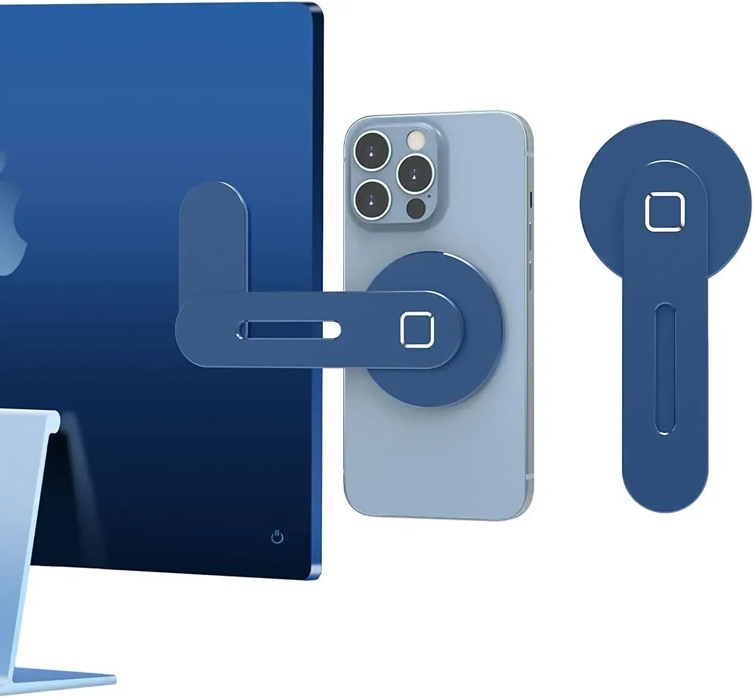 Magnetic Phone Holder for Laptop & Monitor — Slim, Foldable, Universal