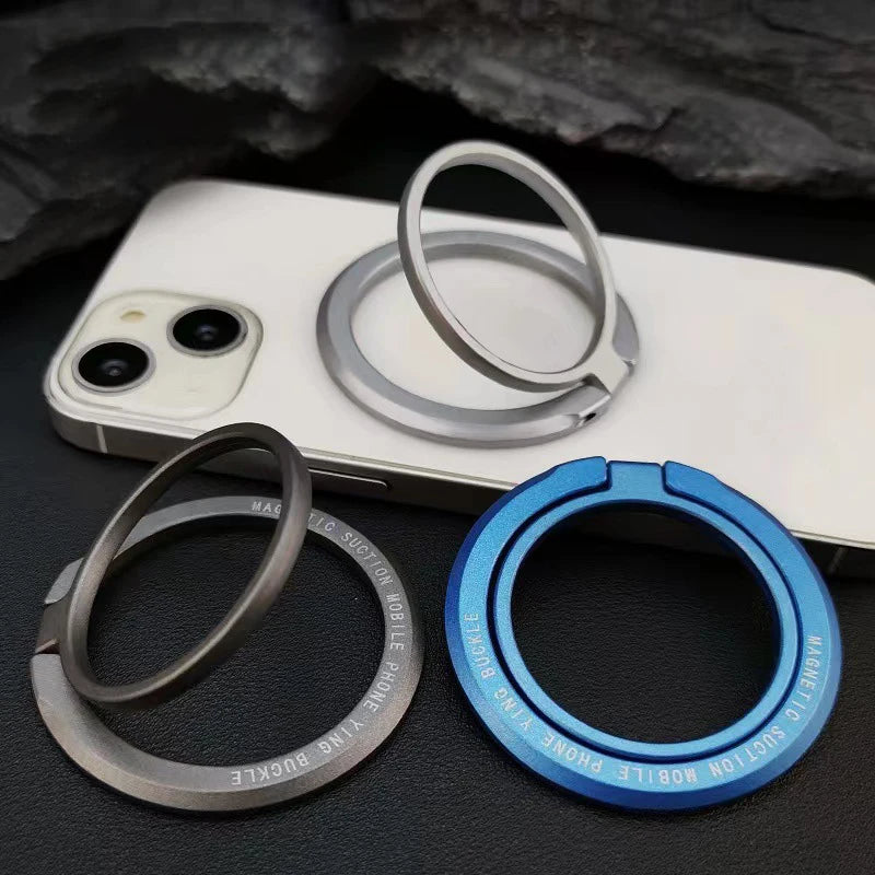 2025 Magnetic Phone Ring Holder for MagSafe – Adjustable Finger Ring Stand & Bracket for iPhone