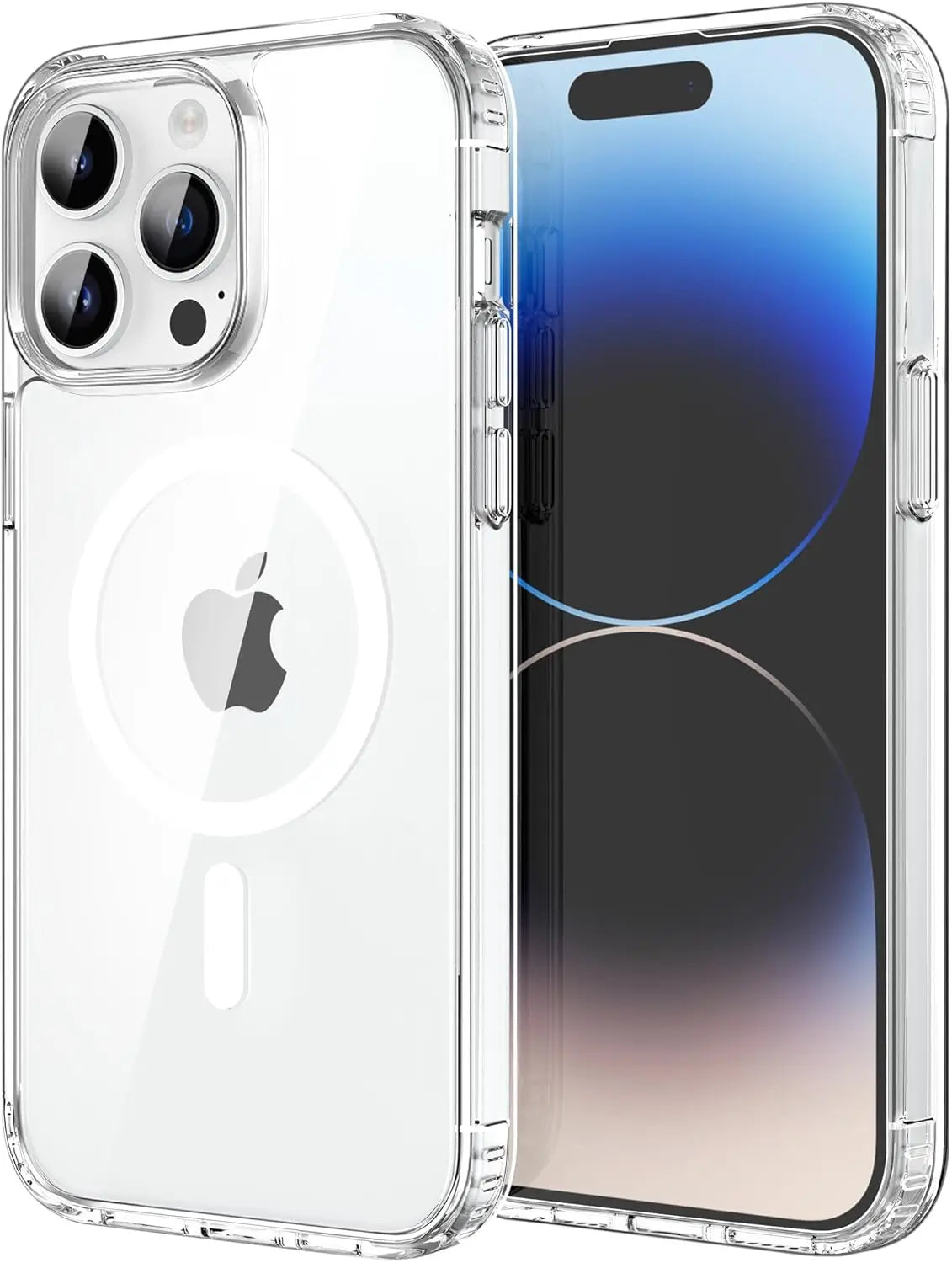 Transparent Magnetic MagSafe iPhone Case – Wireless Charging Cover for iPhone 12 to 17 Pro Max Air