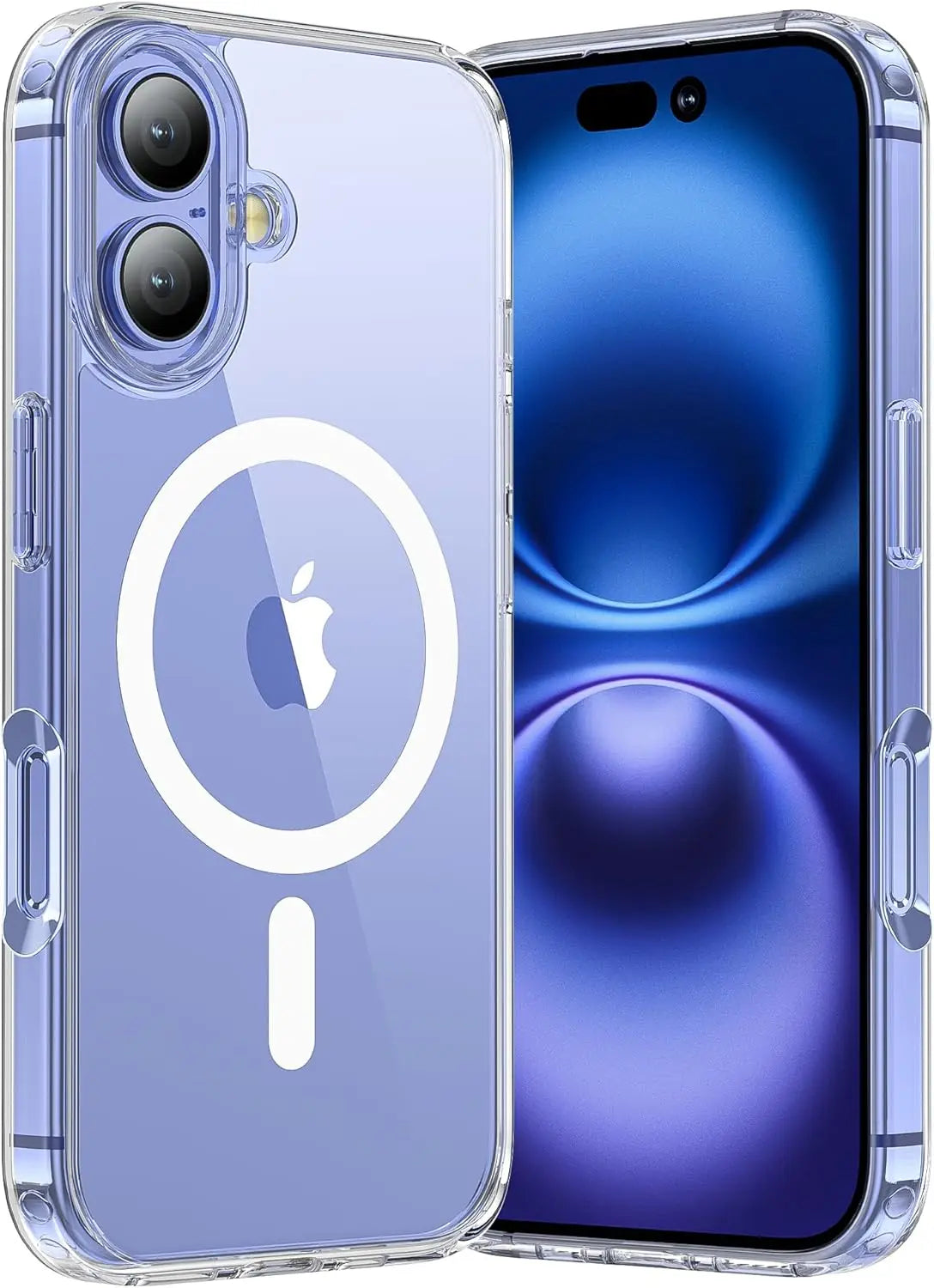 Transparent Magnetic MagSafe iPhone Case – Wireless Charging Cover for iPhone 12 to 17 Pro Max Air