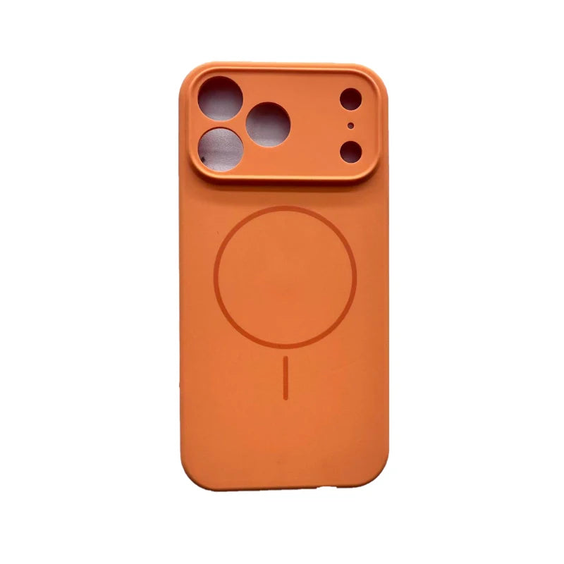 MagSafe Solid Color Silicone iPhone Case – Magnetic Wireless Charging Bumper Cover for iPhone 17 Pro Max Air