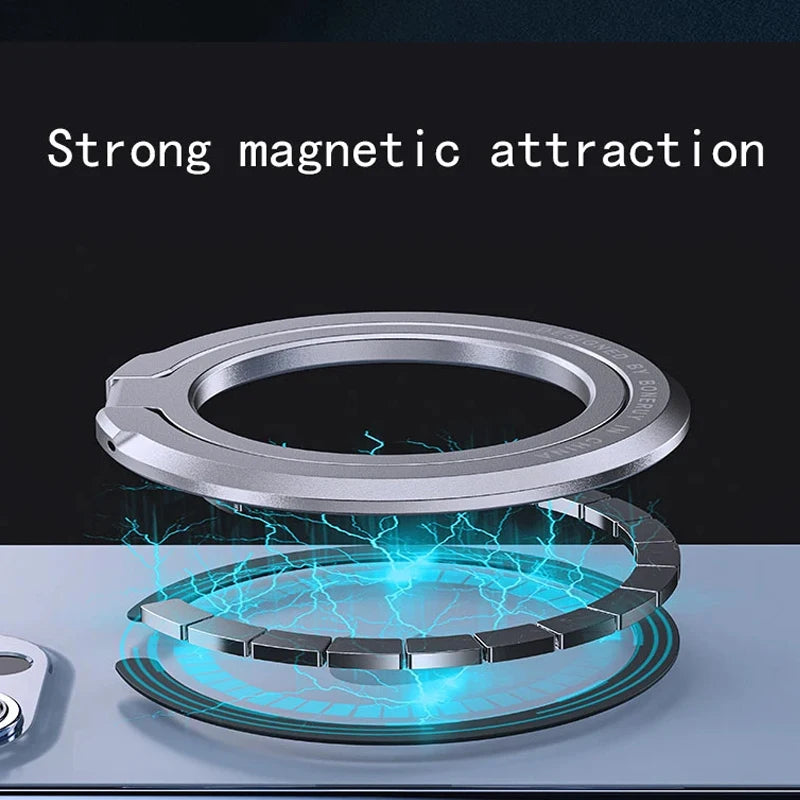 2025 Magnetic Phone Ring Holder for MagSafe – Adjustable Finger Ring Stand & Bracket for iPhone
