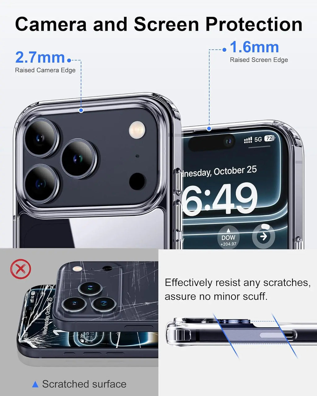 Transparent Magnetic MagSafe iPhone Case – Wireless Charging Cover for iPhone 12 to 17 Pro Max Air