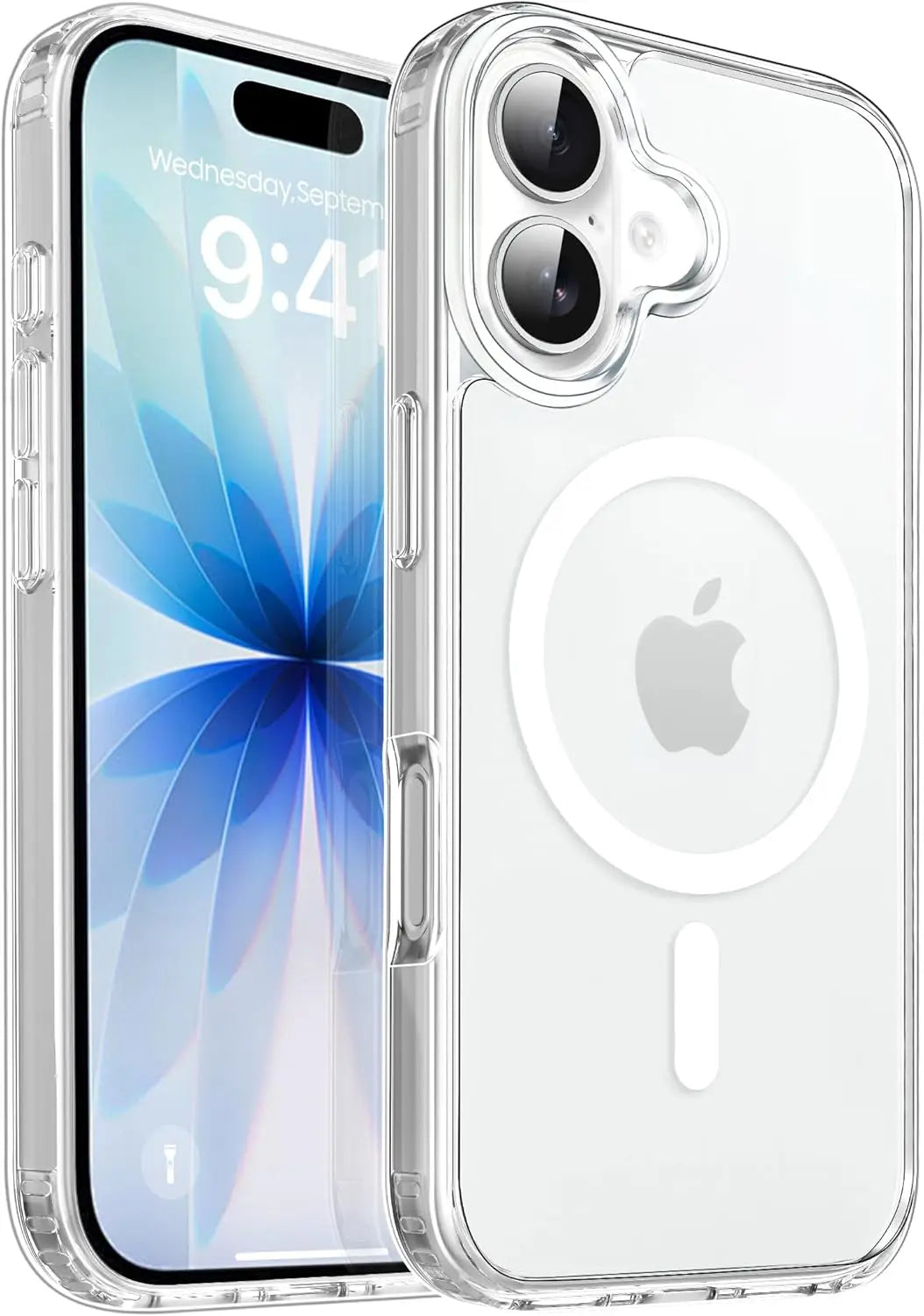 Transparent Magnetic MagSafe iPhone Case – Wireless Charging Cover for iPhone 12 to 17 Pro Max Air