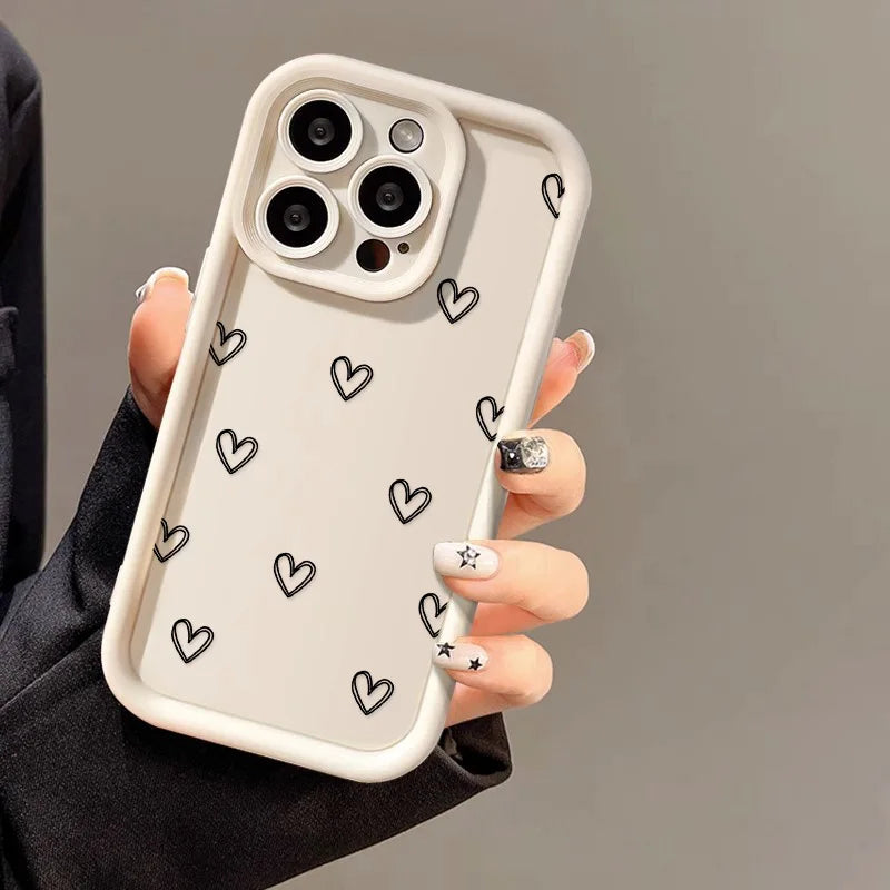 Love Heart Phone Case — iPhone 17 16 15 14 13 12 11 XR XS & More