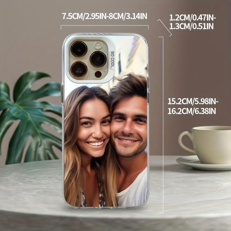 DIY Photo Customized IMD Shockproof iPhone Case – Personalized Picture Cover for iPhone 7 to 17 Pro Max Air