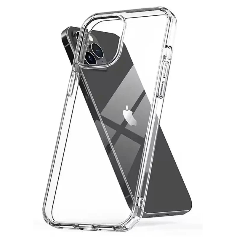 Ultra Thin Clear Silicone iPhone Case – Soft Transparent Back Cover for iPhone X to 16 Pro Max